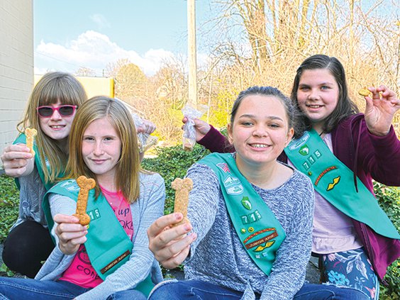 Girl Scouts hoping to help animals.jpg